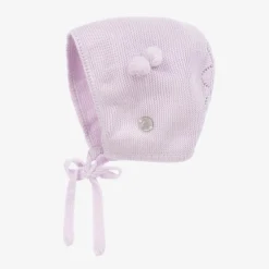 Artesanía Granlei Purple Knitted Coat & Hat Set Discount