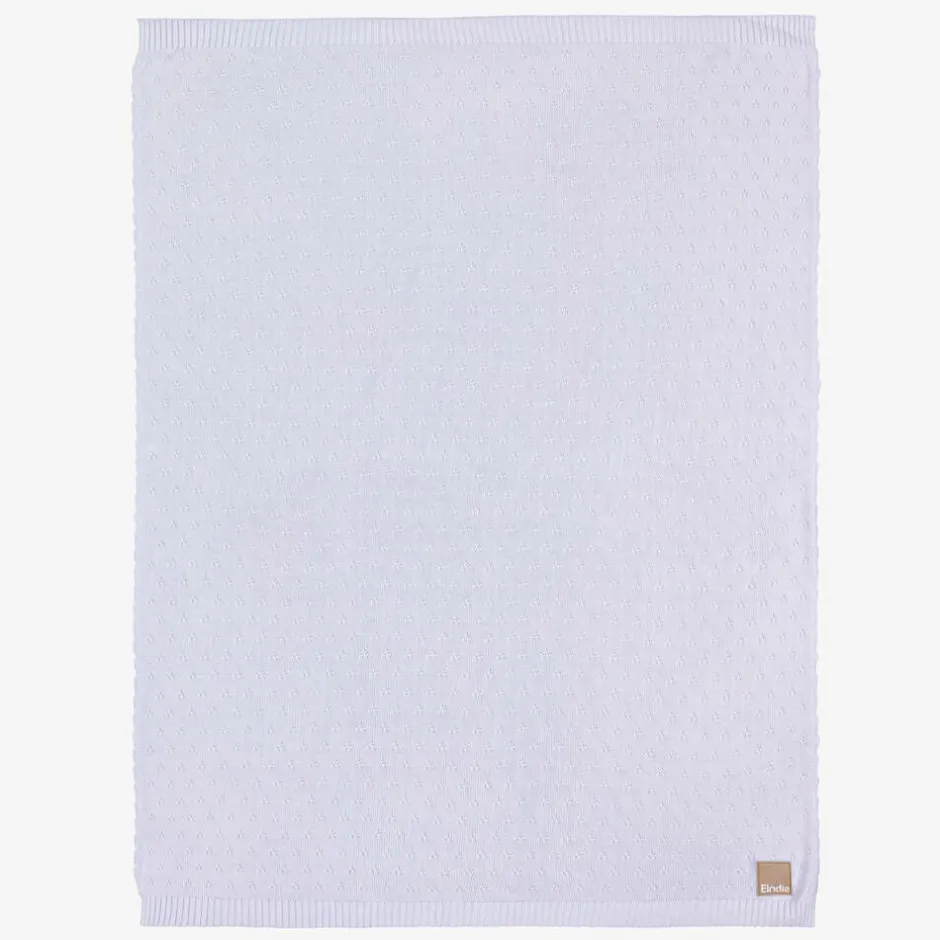 Elodie Purple Pointelle Baby Blanket (100cm) Clearance