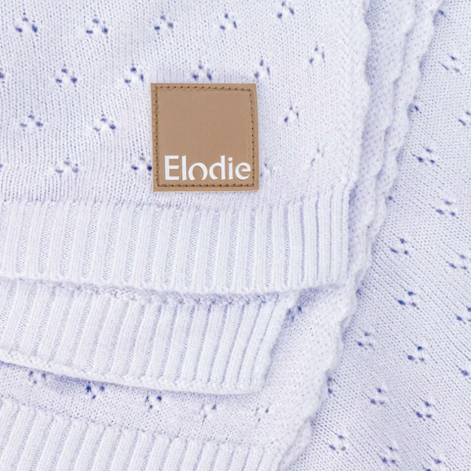 Elodie Purple Pointelle Baby Blanket (100cm) Clearance