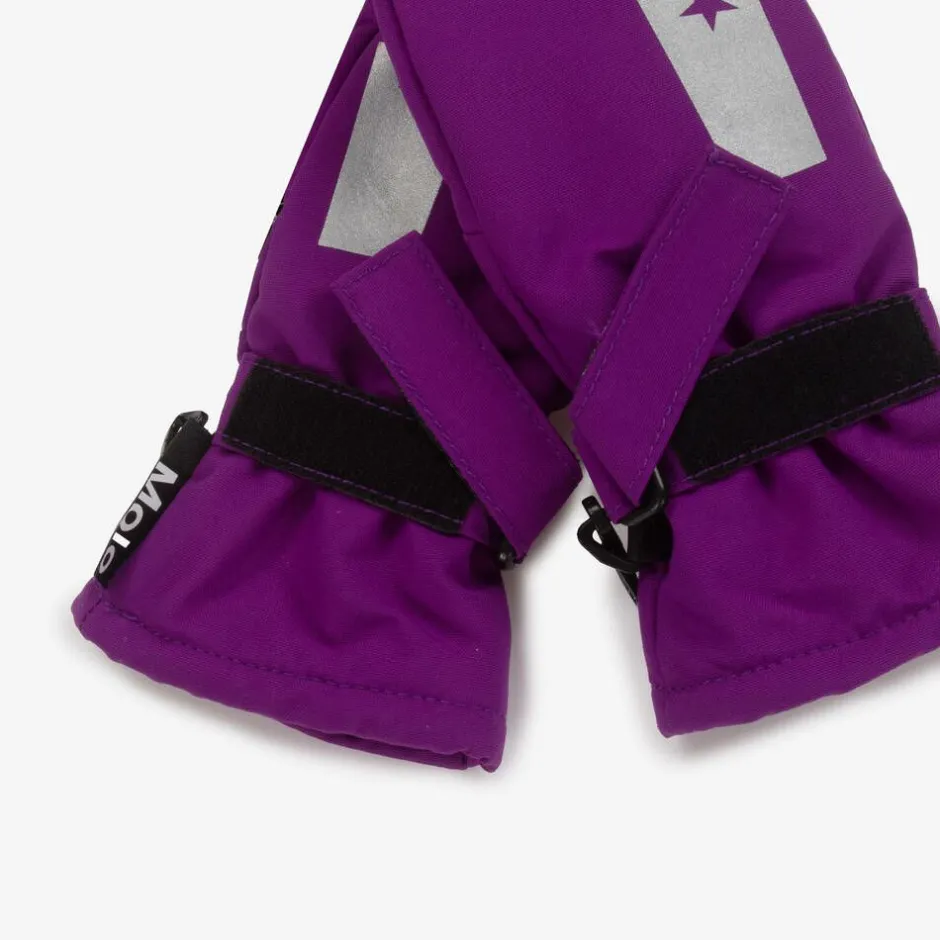 Molo Purple Star Insulated Mittens WarmPurple New
