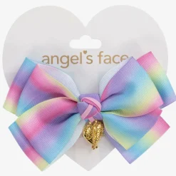Angels Face Rainbow Hair Clip (13cm) multi New