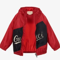 Gucci Red & Blue Logo Jacket Clearance