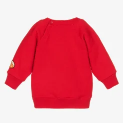 Gucci Red Bear Logo Baby Sweatshirt Hot