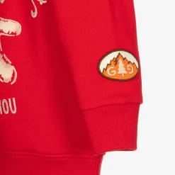Gucci Red Bear Logo Baby Sweatshirt Hot