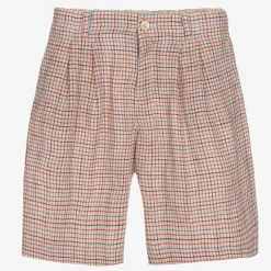 Gucci Red Check Bermuda Shorts Clearance
