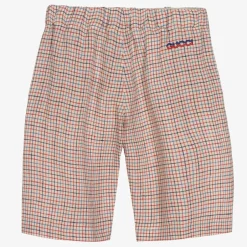 Gucci Red Check Bermuda Shorts Clearance