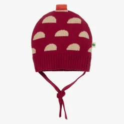 The Bonniemob Red Cotton & Cashmere Knit Hat Hot