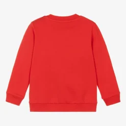 Moschino Baby Red Cotton Teddy Bear Sweatshirt Best