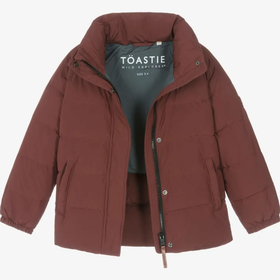 Töastie Red Down Padded Puffer Coat Outlet