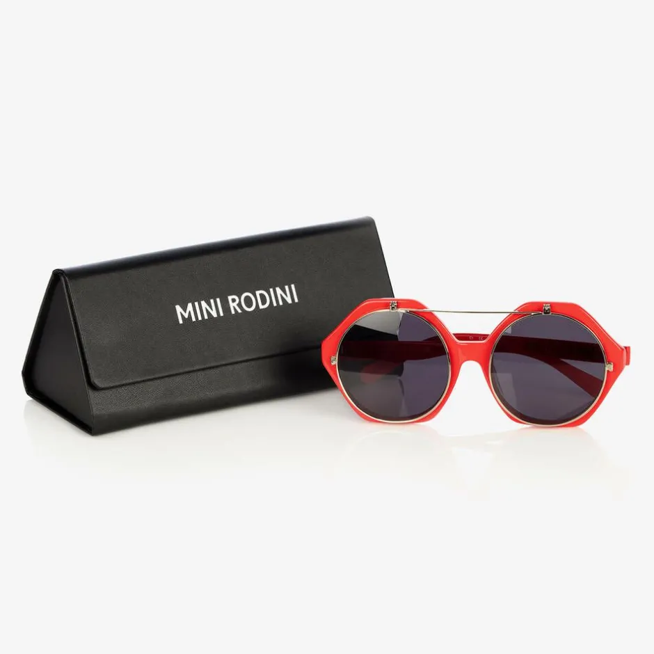 Mini Rodini Red Flip-Up Sunglasses New