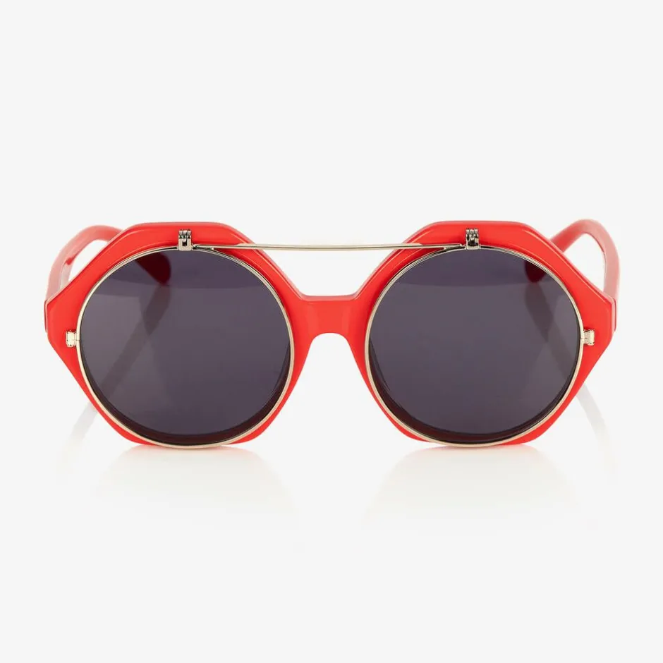 Mini Rodini Red Flip-Up Sunglasses New