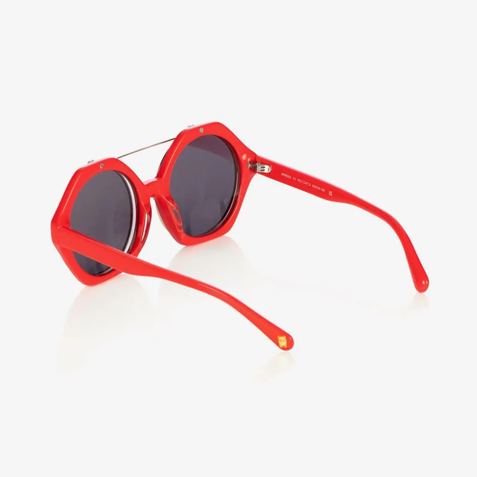 Mini Rodini Red Flip-Up Sunglasses New