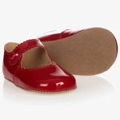 Early Days Red Leather Pre-Walker Shoes Hot