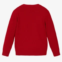 Il Gufo Red Merino Wool Gingerbread Sweater New