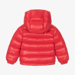 Moncler Enfant Red New Aubert Down Puffer Jacket Outlet