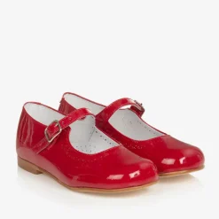Childrens Classics Red Patent Leather Shoes New