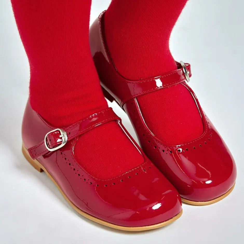 Childrens Classics Red Patent Leather Shoes New