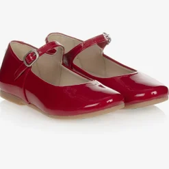 Manuela de Juan Red Patent Leather Shoes New
