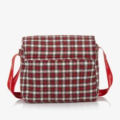 Monnalisa Red Quilted Tartan Changing Bag (33cm) Clearance