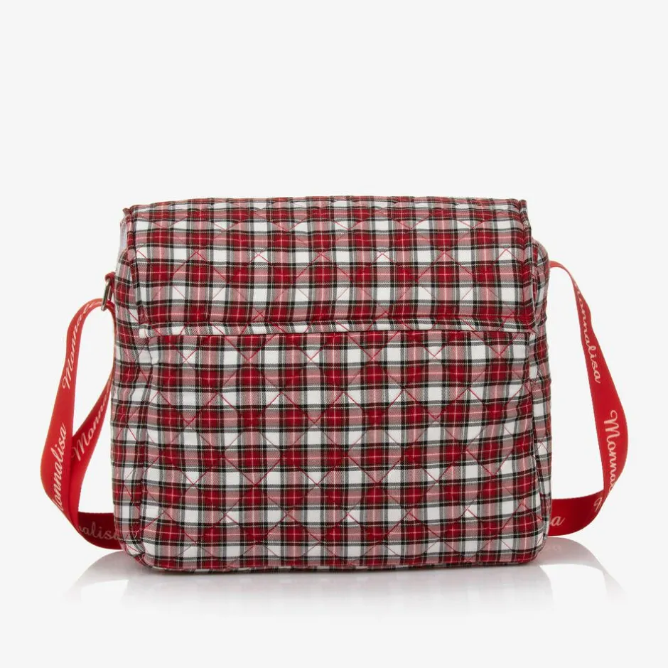 Monnalisa Red Quilted Tartan Changing Bag (33cm) Clearance