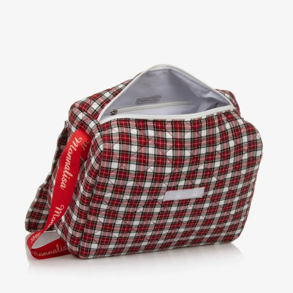 Monnalisa Red Quilted Tartan Changing Bag (33cm) Clearance