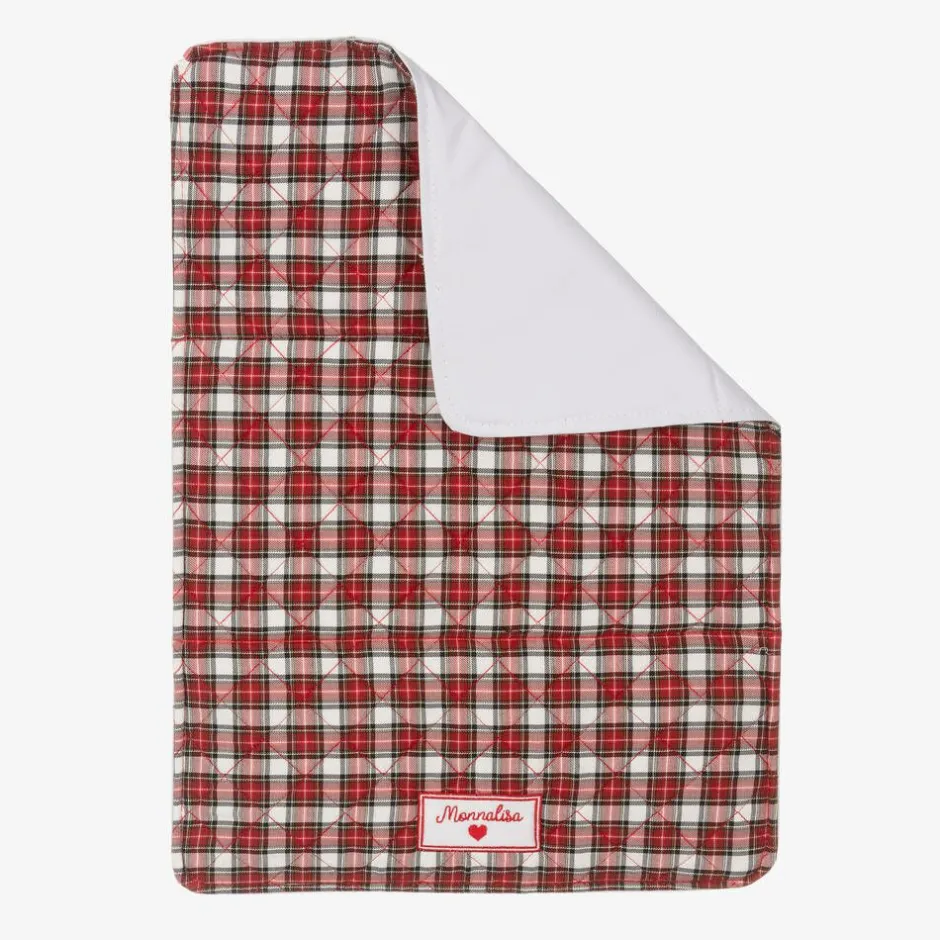Monnalisa Red Quilted Tartan Changing Bag (33cm) Clearance