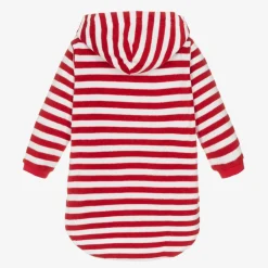Mitty James Red Stripe Cotton Towelling Robe Best