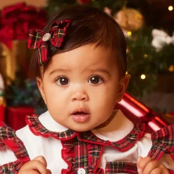 Cute Cute Red Tartan Bow Hair Clip (7cm) Hot