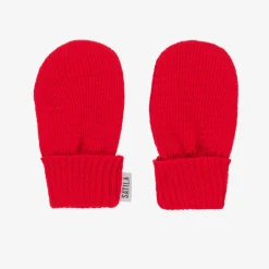 Sätila of Sweden Red Trixie Knitted Baby Mittens New