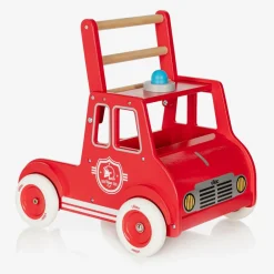 Vilac Red Wooden Fire Engine Walker (46cm) Clearance