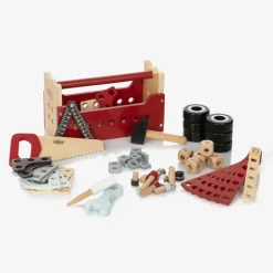Vilac Red Wooden Toolbox Toy (27cm)