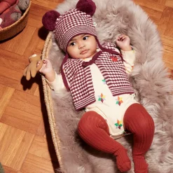 The Bonniemob Red Wool & Organic Cotton Waistcoat New