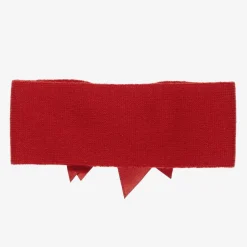 La Perla Red Wool Bow Headband Hot