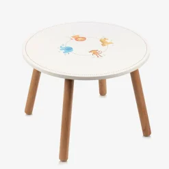 Bigjigs Round White Wooden Animal Table (60cm) Sale