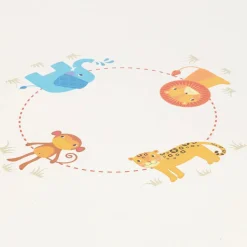 Bigjigs Round White Wooden Animal Table (60cm) Sale