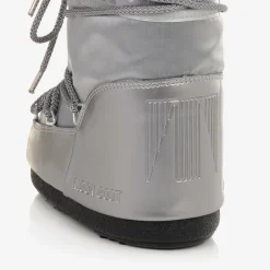 Moon Boot Silver Icon Glance Satin Snow Boots Discount