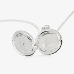 Little Star Silver Personalised Round Locket (38cm) Discount