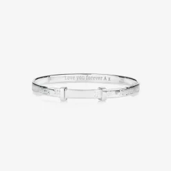 Little Star Sterling Silver Engraved Twinkle Bangle Discount