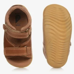 Bobux Step Up Tan Brown Leather Baby Sandals New