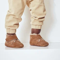 Old Soles Tan Brown Leather First Walker Boots Online