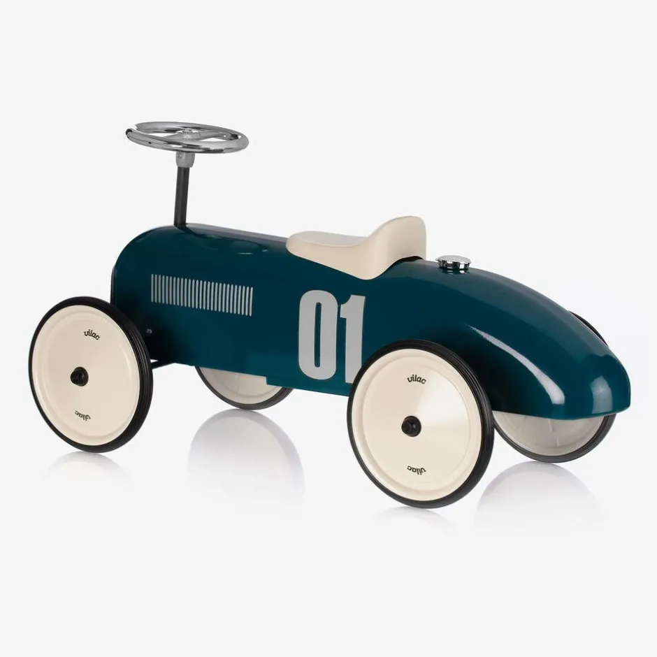 Vilac Teal Blue Ride-On Vintage Car (76cm) Clearance