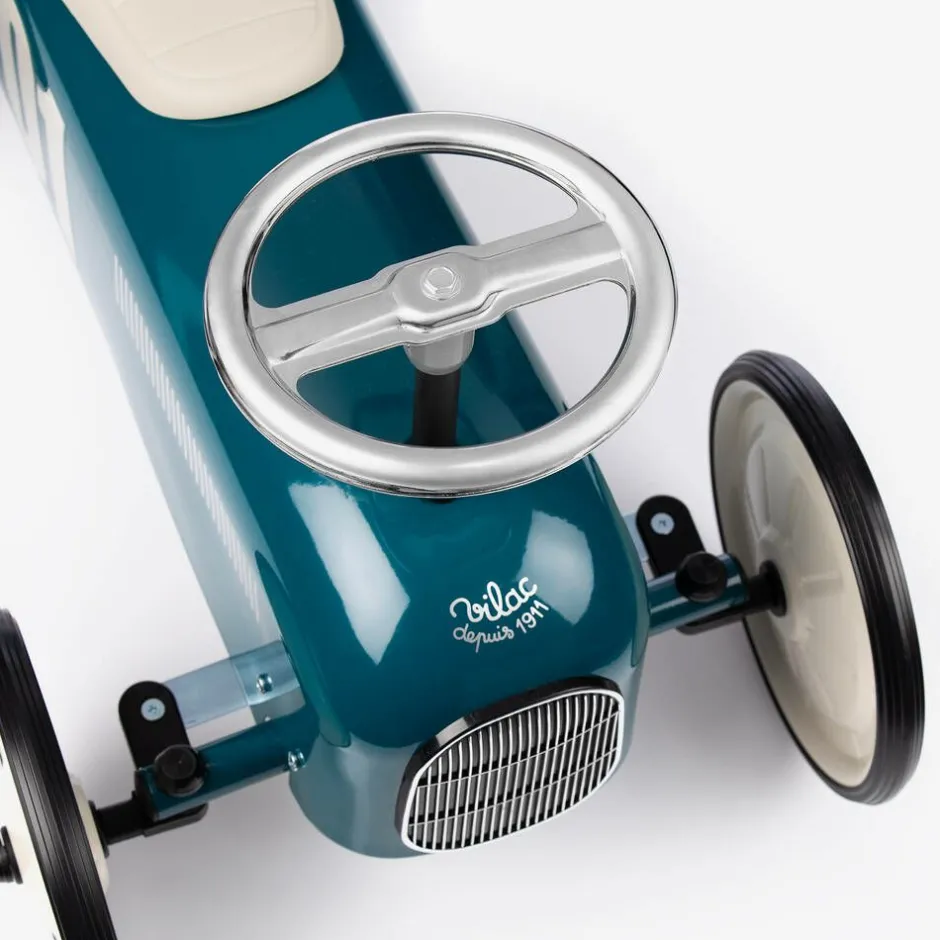Vilac Teal Blue Ride-On Vintage Car (76cm) Clearance