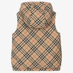 Burberry Teen Boys Beige Vintage Check Reversible Gilet ArchiveBeige Online
