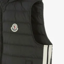 Moncler Enfant Teen Boys Black Down Kamaria Gilet Outlet