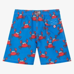MC2 Saint Barth Teen Boys Blue Crab Print Swim Shorts Hot