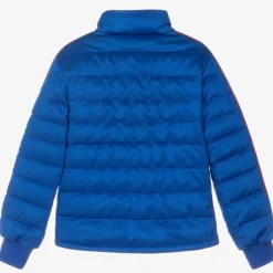 Moncler Enfant Teen Boys Blue Down Padded Jacket New