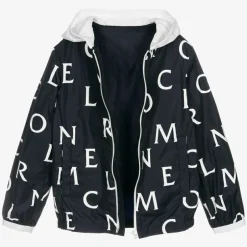 Moncler Enfant Teen Boys Blue Logo Jacket Hot