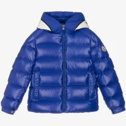 Moncler Enfant Teen Boys Blue Puffer Jacket Discount