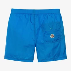 Moncler Enfant Teen Boys Blue Swim Shorts Discount