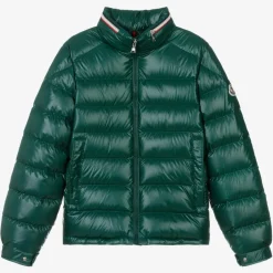 Moncler Enfant Teen Boys Green Bourne Down Puffer Jacket Hot